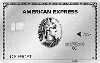 American Express Platinum — kaartafbeelding van de aanbieder